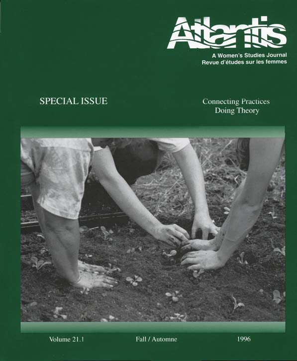 					View Vol. 21 No. 1 (1996): SPECIAL ISSUE: Connecting Practices Doing Theory
				